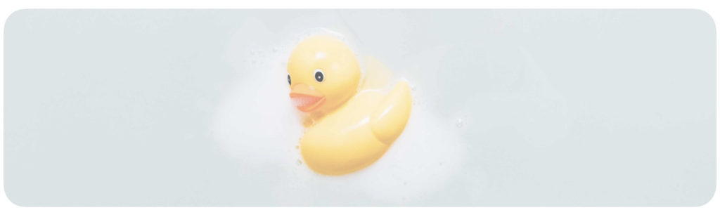 Yellow duck bath toy for children...and adults!